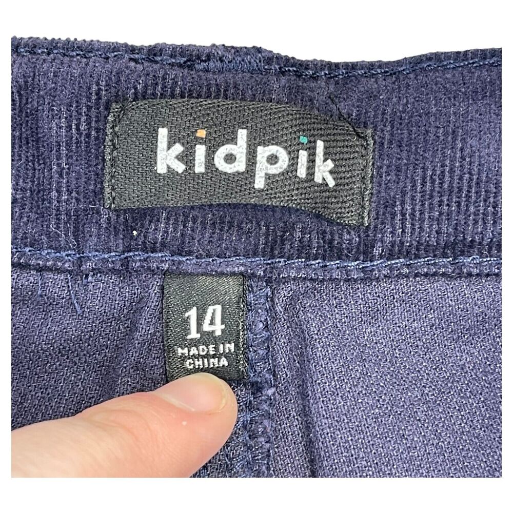 Kidpik Pants Girls 14 Purple Corduroy 5-Pockets Mid-Rise Classic Straight Leg - Picture 2 of 6